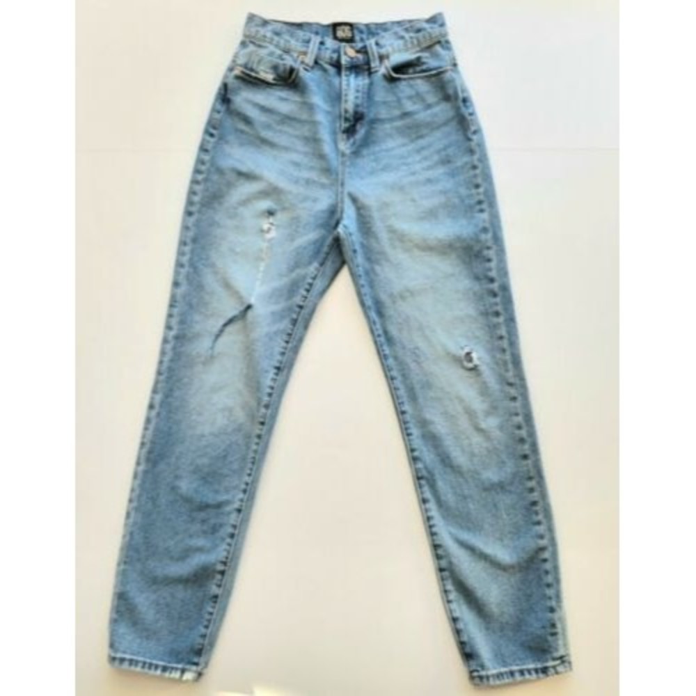 BDG Urban Outfitters Mom High Rise Blue Denim Distressed Jeans womens Size 26